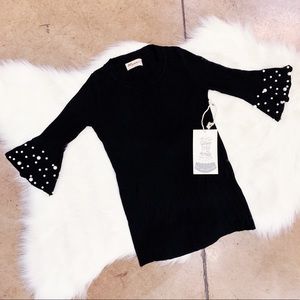 Alythea Pearl Sleeve Top, S